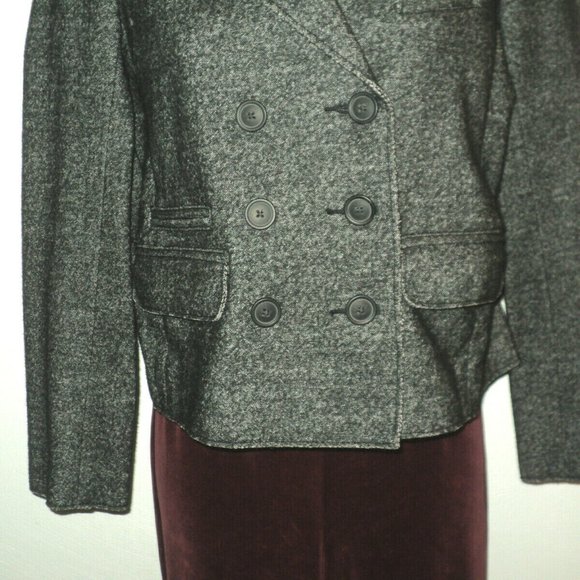 J. Crew Thandie Marled Blazer Size 6 Charcoal Gray - Picture 3 of 5